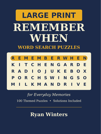 Cover of Remember When: Large Print Word Search